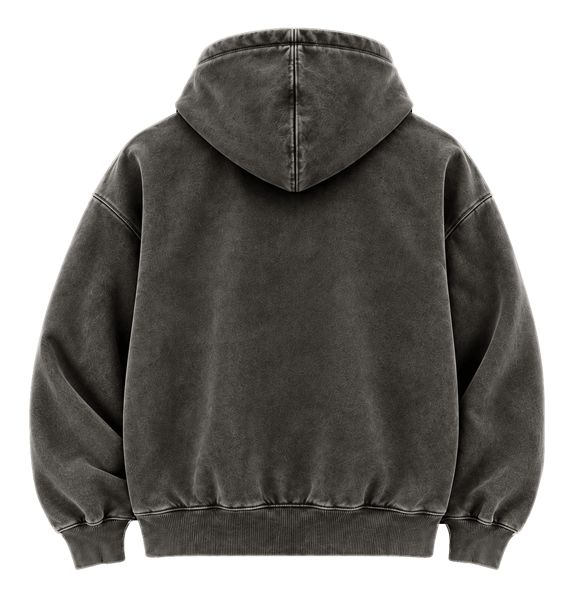 Washed Hoodie, Slate, back